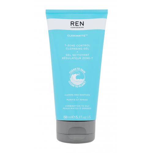 REN Clean Skincare Clarimatte T-Zone Control Cleansing Gel 150 ml čistiaci gél na mastnú a zmiešanú pleť pre ženy