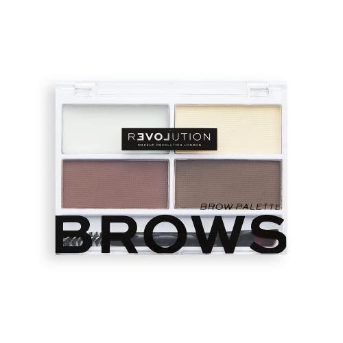 Revolution Relove Colour Cult paleta pre líčenie obočia odtieň Dark 3,2 g