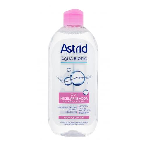 Astrid Aqua Biotic 3in1 Micellar Water Dry/Sensitive Skin 400 ml micelárna voda pre ženy na zmiešanú pleť; na citlivú a podráždenú pleť
