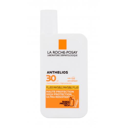 La Roche-Posay Anthelios Invisible Fluid SPF30 50 ml opaľovací prípravok na tvár pre ženy na citlivú a podráždenú pleť