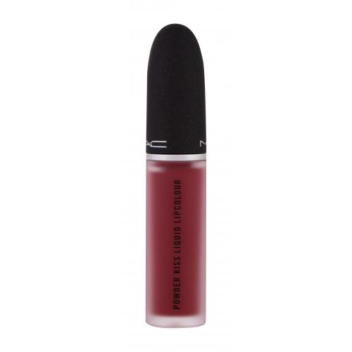 MAC Cosmetics Powder Kiss Liquid Lipcolour matný tekutý rúž odtieň Devoted to Chili 5 ml