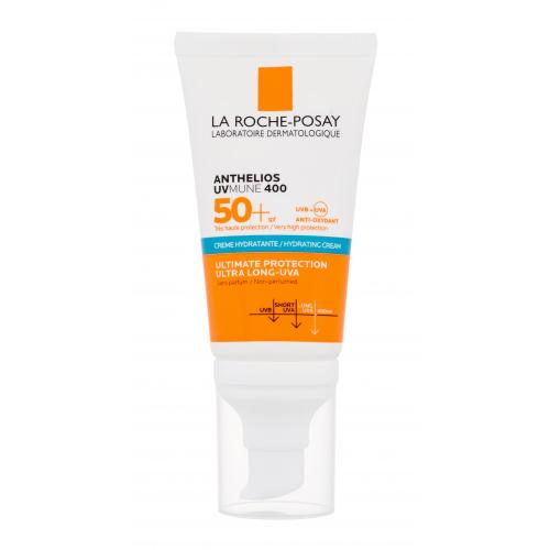 La Roche-Posay Anthelios UVMUNE 400 Hydrating Cream SPF50+ 50 ml transparentný neparfumovaný opaľovací krém pre citlivú pleť pre ženy