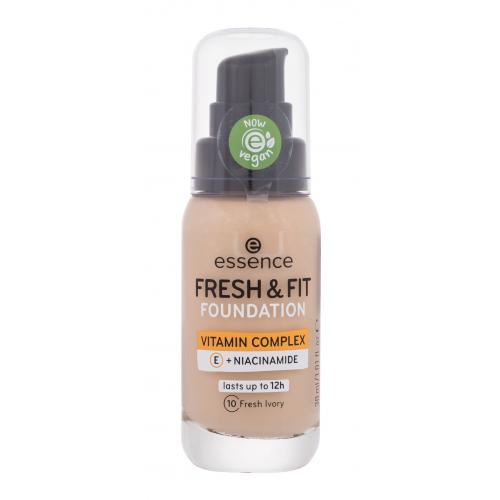 essence Fresh & Fit tekutý make-up odtieň 10 Fresh Ivory 30 ml
