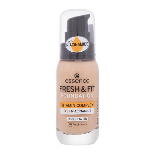 essence Fresh & Fit tekutý make-up odtieň 20 Fresh Nude 30 ml