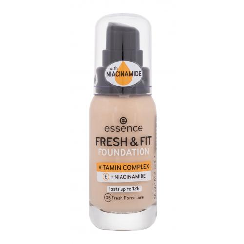 essence Fresh & Fit tekutý make-up odtieň 05 Fresh Porcelaine 30 ml