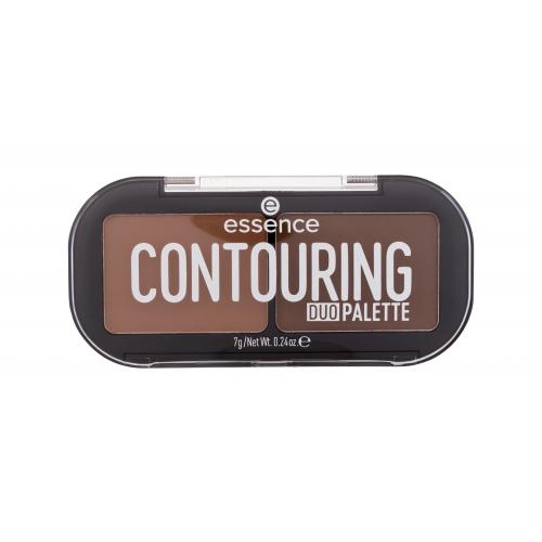 essence CONTOURING DUO PALETTE kontúrovacia paletka na tvár odtieň 20 Darker Skin 7 g