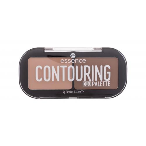 essence CONTOURING DUO PALETTE kontúrovacia paletka na tvár odtieň 10 lighter skin 7 g