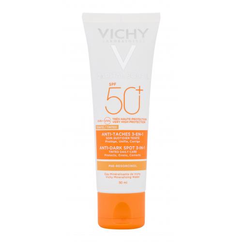 Vichy Capital Soleil tónovaná starostlivosť proti pigmentovým škvrnám 3v1 SPF 50 Tinted 50 ml