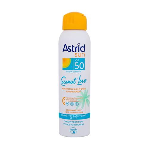 Astrid Sun Coconut Love Dry Mist Spray SPF50 150 ml opaľovací prípravok na telo unisex na veľmi suchú pleť
