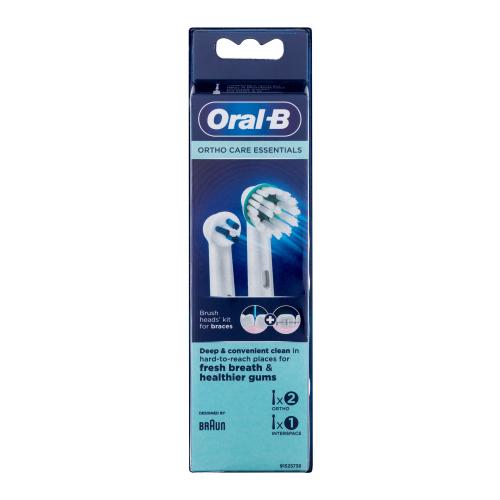 Oral-B Ortho Care Essentials náhradné hlavice na elektrickú zubnú kefku unisex náhradné hlavice na elektrickú zubnú kefku 1 ks + náhradné hlavice na elektrickú zubnú kefku Interspace 1 ks