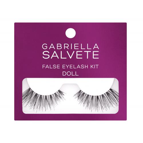 Gabriella Salvete False Eyelash Kit Doll umelé mihalnice s lepidlom 1 ks