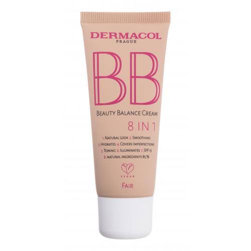 Dermacol BB Beauty Balance Cream 8 IN 1 SPF15 30 ml bb krém pre ženy 1 Fair na veľmi suchú pleť; proti vráskam; na dehydratovanu pleť