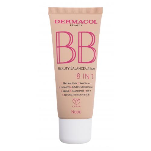 Dermacol BB Beauty Balance Cream 8 IN 1 SPF15 30 ml bb krém pre ženy 2 Nude na veľmi suchú pleť; proti vráskam; na dehydratovanu pleť