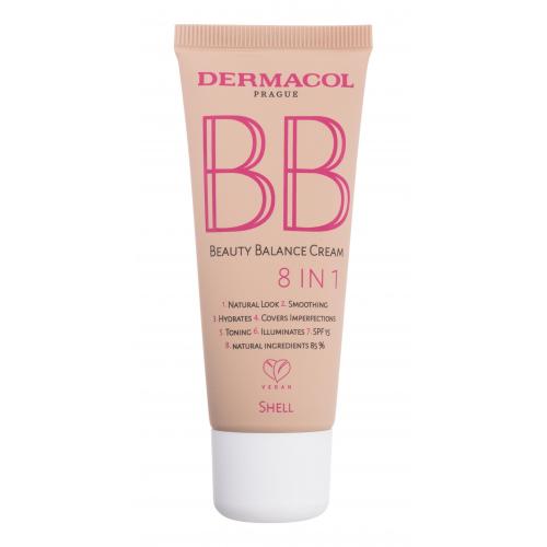 Dermacol BB Beauty Balance Cream 8 IN 1 SPF 15 30 ml bb krém pre ženy 3 Shell na veľmi suchú pleť; proti vráskam; na dehydratovanu pleť