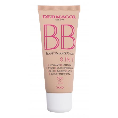 Dermacol BB Beauty Balance Cream 8 IN 1 SPF15 30 ml bb krém pre ženy 4 Sand na veľmi suchú pleť; proti vráskam; na dehydratovanu pleť
