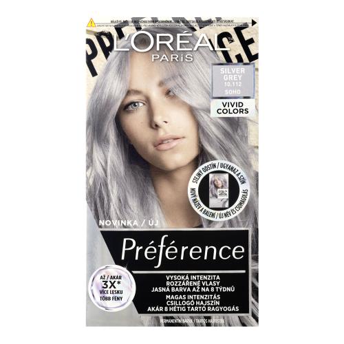 L’Oréal Paris Préférence Vivids farba na vlasy odtieň 10.112 silver grey 1 ks