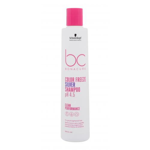 Schwarzkopf Professional BC Bonacure Color Freeze pH 4.5 Shampoo Silver 250 ml šampón pre ženy na suché vlasy