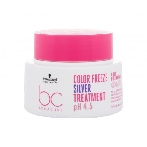 Schwarzkopf Professional BC Bonacure Color Freeze pH 4.5 Treatment Silver 200 ml maska na vlasy pre ženy na suché vlasy