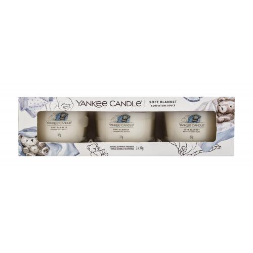 Yankee Candle Soft Blanket votívna sviečka 3 x 37 g