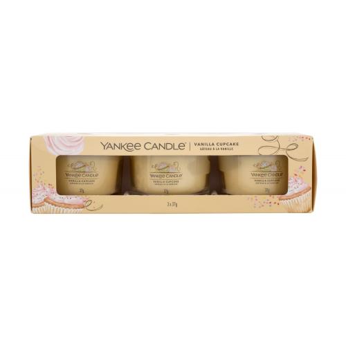 Yankee Candle Vanilla Cupcake votívna sviečka 3 x 37 g