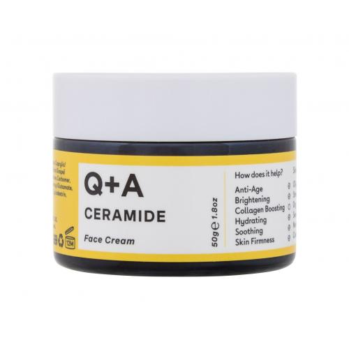 Q+A Ceramide Barrier Defence Face Cream 50 g denný pleťový krém na veľmi suchú pleť; na rozjasnenie pleti; spevnenie a lifting pleti