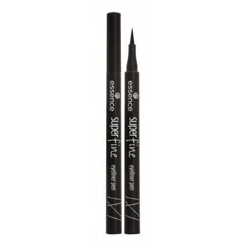 Essence Super Fine Eyeliner Pen 1 ml očná linka pre ženy 01 Deep Black fix v ceruzke