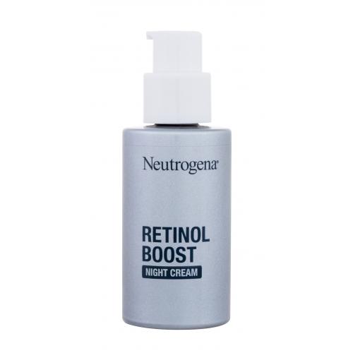 Neutrogena Retinol Boost Night Cream 50 ml nočný pleťový krém poškodená krabička na veľmi suchú pleť; na pigmentové škvrny; proti vráskam