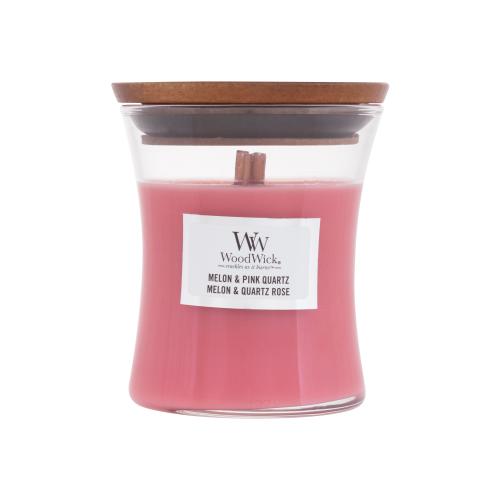 WoodWick Melon & Pink Quartz 85 g vonná sviečka unisex