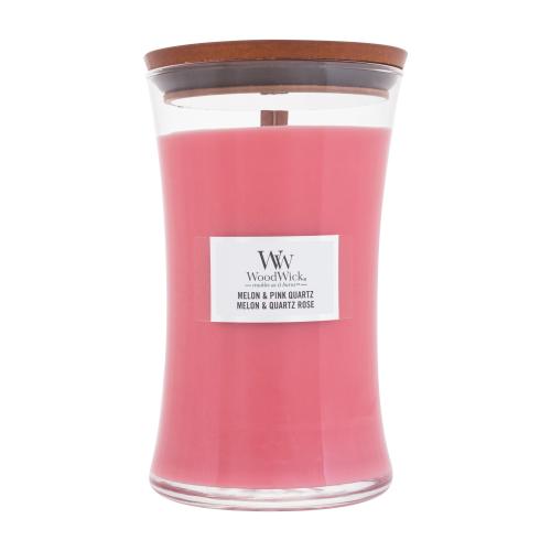 WoodWick Melon & Pink Quartz 610 g vonná sviečka unisex