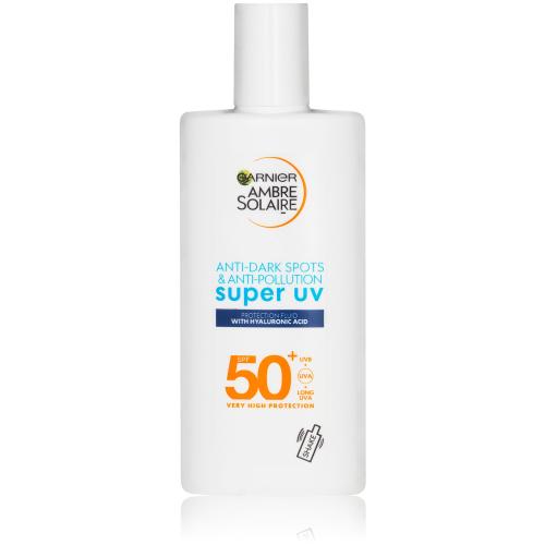 Garnier Ambre Solaire Super UV Hyaluronic Acid ľahký ochranný fluid s hydratačným účinkom SPF 50+ 40 ml