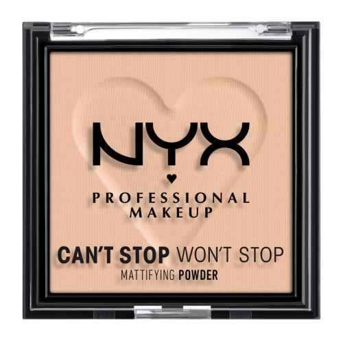 NYX Professional Makeup Can't Stop Won't Stop Mattifying Powder zmatňujúci púder odtieň 03 Light Medium 6 g