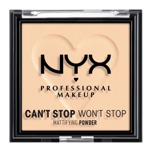 NYX Professional Makeup Can't Stop Won't Stop Mattifying Powder 6 g púder pre ženy 02 Light