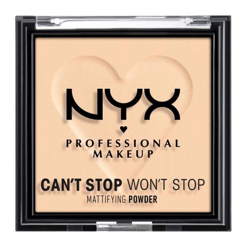 NYX Professional Makeup Can't Stop Won't Stop Mattifying Powder zmatňujúci púder odtieň 02 Light 6 g