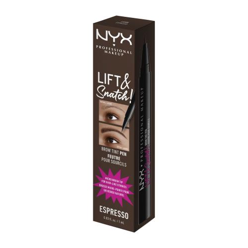 NYX Professional Makeup Lift&Snatch Brow Tint Pen fix na obočie odtieň 08 - Espresso 1 ml