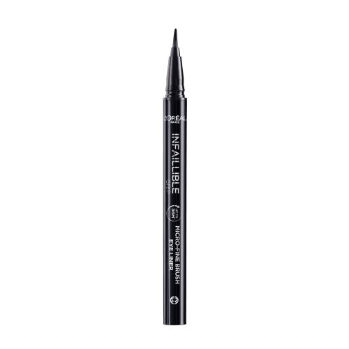 L'Oréal Paris Infaillible Grip 36H Micro-Fine Brush Eye Liner 0,4 g očná linka pre ženy 01 Obsidian Black fix v ceruzke