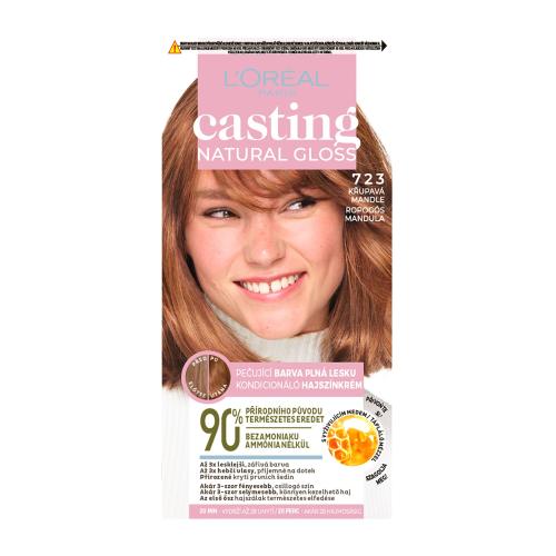 L’Oréal Paris Casting Creme Natural Gloss semipermanentná farba na vlasy odtieň 723 BLONDE AMANDE