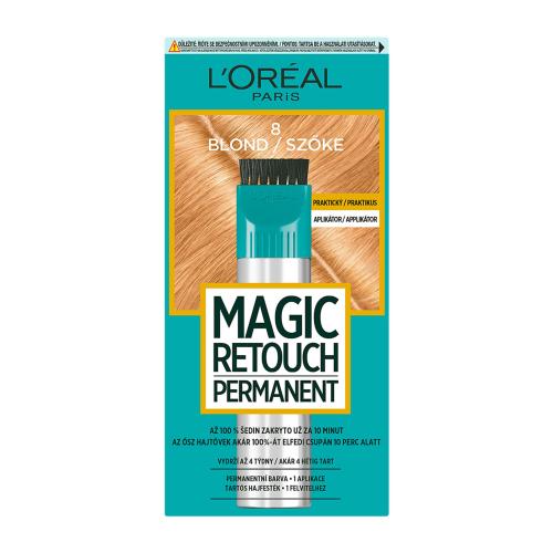 L’Oréal Paris Magic Retouch Permanent tónovacia farba na odrasty s aplikátorom odtieň 8 BLOND