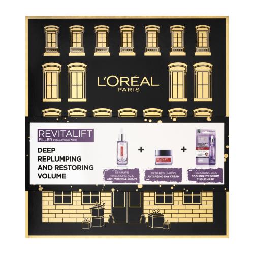L'Oréal Paris Revitalift Filler HA Deep Replumping And Restoring Volume darčeková kazeta darčeková sada