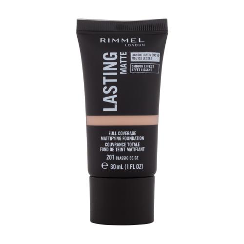 Rimmel Lasting Matte zmatňujúci make-up odtieň 201 Classic Beige 30 ml