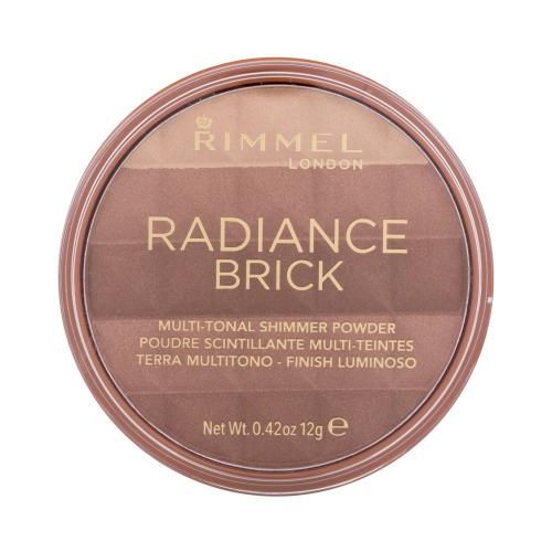 Rimmel Radiance Brick bronzujúci rozjasňujúci púder odtieň 002 Medium 12 g