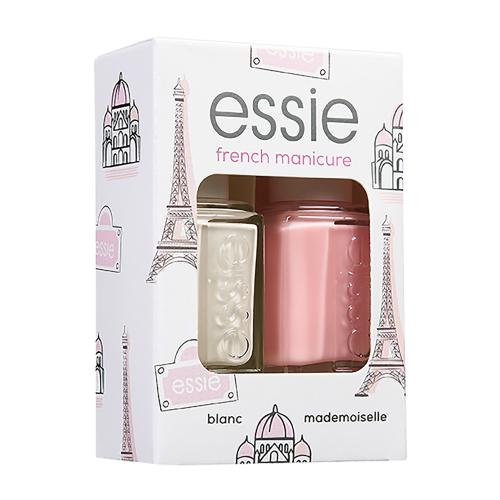 Essie French Manicure darčeková kazeta lak na nechty 13,5 ml + lak na nechty 13,5 ml Mademoiselle pre ženy Blanc