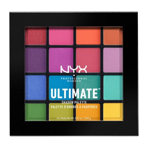 NYX Professional Makeup Ultimate Shadow Palette paletka očných tieňov odtieň 04 Brights 16 x 0.83 g