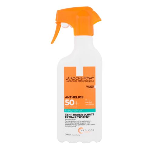 La Roche-Posay Anthelios Family Spray SPF50+ 300 ml opaľovací prípravok na telo pre ženy na veľmi suchú pleť; na citlivú a podráždenú pleť