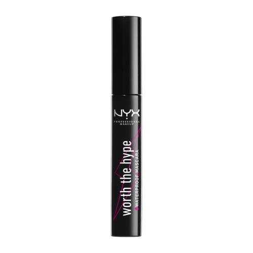 NYX Professional Makeup Worth The Hype vodeodolná riasenka odtieň 01 Black 7 ml