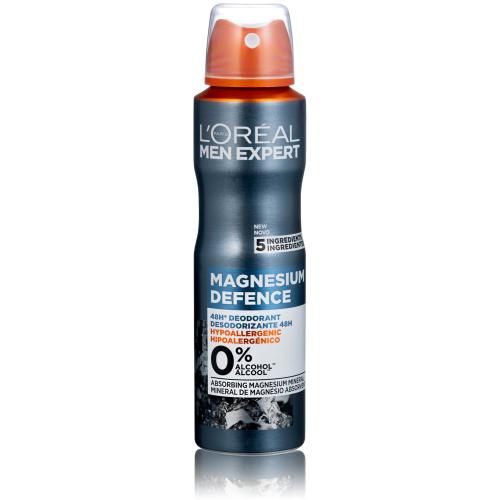 L'Oréal Paris Men Expert Magnesium Defence 48H 150 ml dezodorant pre mužov deospray