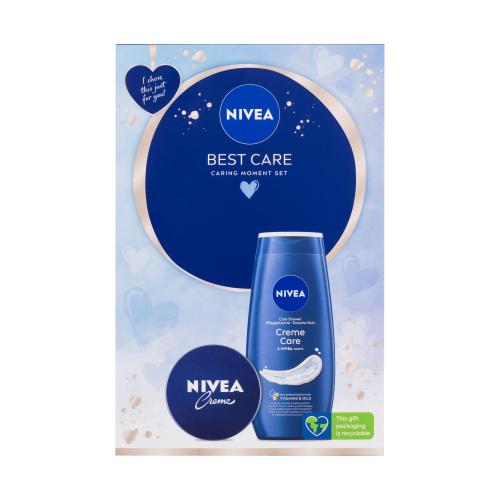 Nivea Creme Care darčeková kazeta sprchovací gél Creme Care 250 ml + univerzálny krém Creme 75 ml pre ženy
