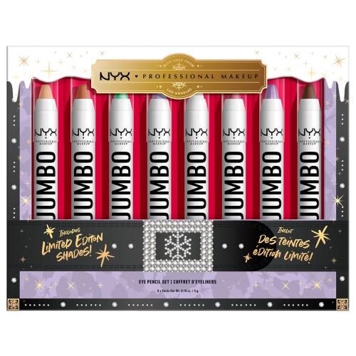 NYX Professional Makeup Limited Edition Xmass 2022 Mrs Claus Oh Deer Jumbo Eye Pencil Vault sada ceruziek na oči 8x5 g