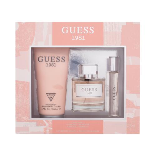 GUESS Guess 1981 darčeková kazeta toaletná voda 100 ml + telové mlieko 200 ml + toaletná voda 15 ml pre ženy