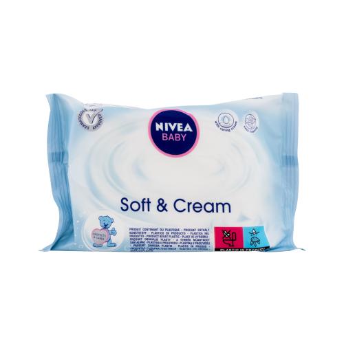 Nivea Baby Soft & Cream 20 ks čistiace obrúsky pre deti