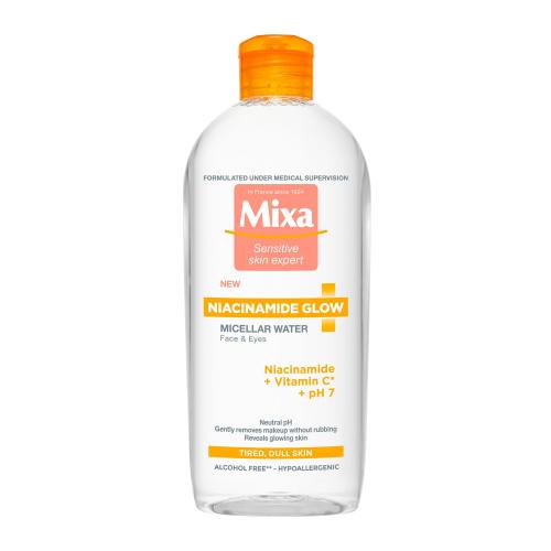 MIXA Niacinamide Glow micelárna voda pre rozjasnenie pleti 400 ml